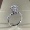 Anéis de casamento Huitan lydesigned para mulheres banhado a prata AAA zircônia cúbica moda ladys acessórios de dedo joias 231124