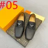 40 Model äkta läder män loafers ko äkta läder penny designer loafer skor vuxna kontor andningsbara sommarmens skor moccasins man lägenheter storlek 38-46
