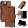 TPU + PU Flip Wallet Phone Case 15 Pro Fashion Leather Phone Case Iphone 14 13 12 11 para Samsung