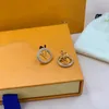 Ohrstecker, stilvoller Ohrstecker, Designer für Damen, Luxus-Designer-Schmuck, Herren, Buchstabe V-Ohrringe, klassische goldene Ohrringe, Hochzeit, Orecchini, Ac