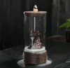 Fragrance Lamps Dragon Carving Backflow Incense Burner Ceramic Teahouse Censer Decoractive Waterfall Holder Retro Sandalwood 20226567950