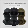 Motorradhelme Winter Winddichte Gesichtsmaske Atmungsaktive Ohrhalswärmer für Outdoor-Aktivitäten Moto Reiten Clava Motorrad Ski Drop D Otw2D