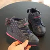 Boots Kids Winter Shoes For Girl Children boots Boys Warm baby Plus Velvet Toddler botas pink sneaker 231127