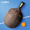 卓球RAQUETS LOKI V9 PING PONG BLADE 9 PLY WOOD CARBON BIOLENT-9 OFFプロフェッショナルテーブルテニスラケットブレード高速良好なコントロール231127