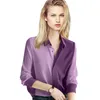 Chemisier violet mode haut pour femme printemps 2023 Style français bureau dame mince chemise Streetwear vêtements Blusas femme