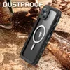 Magsafe Case for iPhone 15 plus Waterproof Case Best Buy IP68 Waterproof Case Bulit in 6H Hardness Screen.