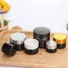 5G 10G 15G 20G 30G 50G AMBER BROWN GLASS BAKKA FACE CREAM JAR REFILLABLE BAKTLES KOSMETIC MAKEUP LAGRESER MED GOLD SILVER BL SXFK