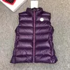 Winter Stand Collar Fashion Designer Women Donw Vest Arm Badge puffer vest Outdoot women gilet woman warm gilets size 1--4