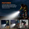 Luzes de bicicleta Usb Luz de bicicleta recarregável 300 lúmen bicicleta dianteira traseira traseira de ciclismo de bicicleta de bicicleta de lâmpada de lâmpada de lanterna de lanterna P230427