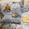 Bedding sets High quality pure cotton bed four-piece bedding set summer winter blankets for bed queen size bed sheets quilt cover pillowcase 230427