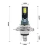 Autokoplampen Nieuwe 2 Stuks H4 H7 Led Koplamp H11 H8 H9 H1 H3 Mistlamp Bbs 9005 9006 Hb3 Hb4 Rijden Running Lampen 12000Lm 12V 6000K Dr Othpc