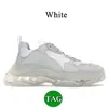 Triple S Clear Sole Casual Shoes Designer Män Kvinnor Old Dad Platform Sneakers Beige Green Yellow White Black Flou Shoe Fashion Luxury Bubble Bottom Crystal Trainers