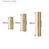 Lâmpadas de parede Lâmpadas de parede LED Lâmpadas de parede de cabeceira de hotel interno 20/30/40cm dourado preto branco para cabeceira / sala de estar / arandelas de corredor para casa Q231127