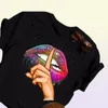 2021 rote Lippen Print T -Shirt Frauen T Shirt Mode weibliche süße grafische Tee -Shirts Casual Tops 90S Damen Kurzarm T -Shirts Top6723919