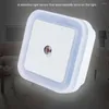 Veilleuses LED intelligente lampe à induction forme carrée applique murale interrupteur automatique capteur chambre fournitures ménagères