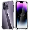 HD Transparente TPU Phone Pro Max 14 stoßfeste Silikon-Klarhülle für iPhone 15 Hülle