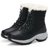 Bota leve tornozelo plataforma sapatos para saltos inverno botas mujer manter quente neve feminino botines 231127