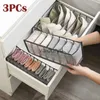 Opbergdozen Bakken 2/3PCs Ondergoed Lade Organizer Box Opvouwbare Closet Organisatoren Divider voor Onderbroeken Sokken Bravaiduryd