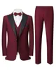 Мужские костюмы 2023 S-6XL (пиджак, жилет и брюки), модный деловой свадебный джентльменский тонкий итальянский стиль, повседневный комплект из 3 предметов для жениха