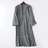 Etnische kleding man vrouw traditionele Japanse kimono home yukata pyjama slaapkleding katoen massief spa badjas nachthemd vrije tijd slijtage