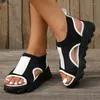 Sandalet Kadın Mesh Ayakkabı Platformu Flats Spor Yürüyüşü 2023 Yaz Günlük Terlik Moda Flip Flops Slaytlar