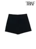 Shorts pour femmes TRAF femmes mode jupes asymétriques Vintage taille haute fermeture éclair latérale femme jupe Mujer 230427