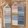 Sacs de rangement 1PC Armoire Sac suspendu Cabinet Organisateur pour pantalons Chaussettes T-shirt Sous-vêtements Closetvaiduryd