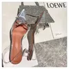 Sandals Women Heels Sapatos de noiva Designer elegante Ladies Festas de luxo Bombas para casamento transparente de verão