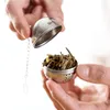 Stainless Steel Ball Shape Tea Infuser Mesh Filter Strainer With Hook Loose Tea Leaf Spiceball With Rope Chain Home Kitchen Tool