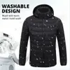 Donsparka's voor heren 21 gebieden verwarmde jas Herenjas Waterdichte verwarmingsjas Heren Warme winterjassen Parka's Jas Verwarmd vest Tactisch 231127