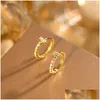 Jewelry Stud Earrings 925 Sterling Sier Fashion Sweet Tiny T-Shaped Diamon Ear Buckle Exquisite Diamonds Gift For Girls Kids Lady Drop Dhxpz