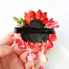 Beautiful Flower Pattern Headdress Japanese Style Kimono Hair Accessories Women's Clips Hairpins