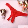 Other Health Beauty Items Womens Panties Ladies Erotict Y Hollow Out Women Lace Briefs Thongs Gstring Lingerie Underwear With Pear Dhpu9