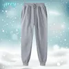 Men's Pants Autumn Winter Black White Sports Solid Color Daily Sweatpants Brand Men Women Casual Fashion Jogging