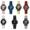 Armbanduhren Luxus Damenuhr Mode Stretch Stahlband Armbanduhr Casual Sport Einfacher Stil Quarz Für Frauen