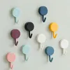 Hooks 10Pcs Self-adhesive Wall Hook Strong Bathroom Door Kitchen Towel Home Storage Accessories No Trace