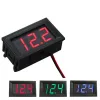 0.56 Polegada diy voltímetro tester digital tensão teste bateria dc 4.5-30v vermelho verde azul para carro automático display led medidor acessórios do carro