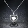 Ketens vrouwen hart sieraden sterling zilveren hanger ketting voor