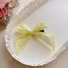 Hair Accessories Vintage Colorful Gauze Bow Streamer Clips For Girls Child Pins Barrettes Kids Duckbill Clip Headdress