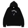 Apeman Shark broderad huva tröja herrar tröja designer hoodie män kvinnor hoodies ugglor co design jacka tvåsidig tröjor