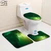 Couverte Galaxy Match Funny 3D Salle de bain imprimé tapis piédestal de couvercle couvercle de toilette de salle de bain Set Set Ship Shipping Style3