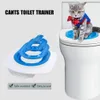 Afweermiddelen Kattentoiletbril Trainingsset Puppybakje Potje Mat Huisdieren Reinigingsproducten Training Kat Schoon Hygiënisch gereedschap Kattentoilet