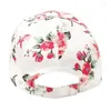 Ball Caps Women's Baseball Print Hats Ladies Shade Couple Outdoor Stretch Cotton Flowers Leaves Girls Youth Cap