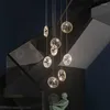 Chandeliers Chandelier Modern Crystal For Staircase Led Dining Room Hanging Lamp Luxury Ring Design Bedroom Light Round Lustre Pendant