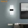 Vägglampor kreativa nya moderna minimalistiska vägglampor sovrum trappa vardagsrum hotell korridor belysning fixtur led sängen vägg sconces q231127