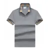 2023ポロシャツデザイナー服メンズクラシックシャツ実績のあるワードローブステープルスパン通気性のきれいなプロフィールとマザーパールボタンメンファッションシャツmxxxl