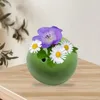 Vases Handmade Resin Vase Mini Flower Stone Perforated Ornaments Dried Container For Living Room Home Desktop Decor Crafts