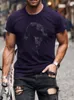 T-shirts pour hommes Mode de haute qualité Vêtements pour hommes T-shirt surdimensionné Y2k Elder Strass Designer Tops à manches courtes Fitness Casual Street