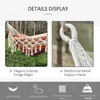 Mobilier de camp pur coton hamac macramé 2 personnes balançoire lit jardin extérieur chaise suspendue avec sac de rangement