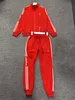 Womens Tracksuit Designer Roupas para Mulheres Carta Azul Impressão Tecido de Algodão de Alta Qualidade Jaqueta de Manga Comprida Calças Compridas Sweatsuit 2 Peça Conjunto Jogging Suit